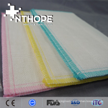 hot sale 100% cotton gauze fabric dishcloth